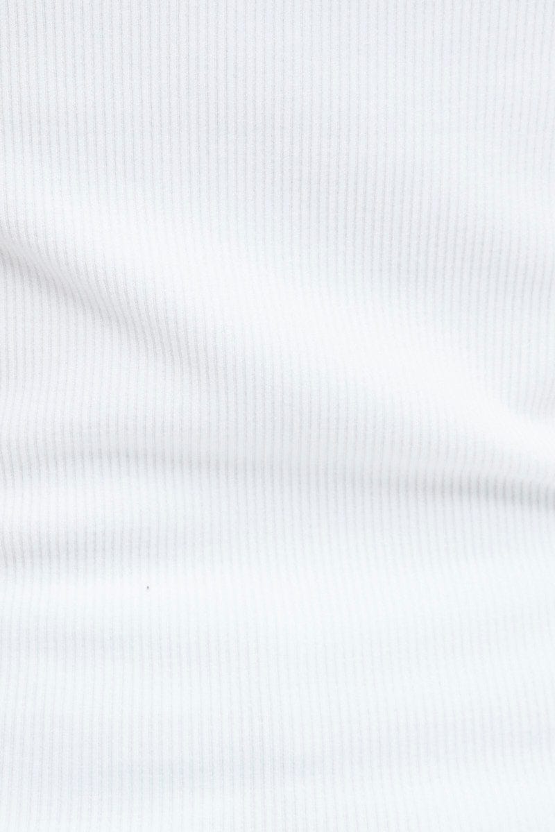 White Tank Top Lace Trim Seamless