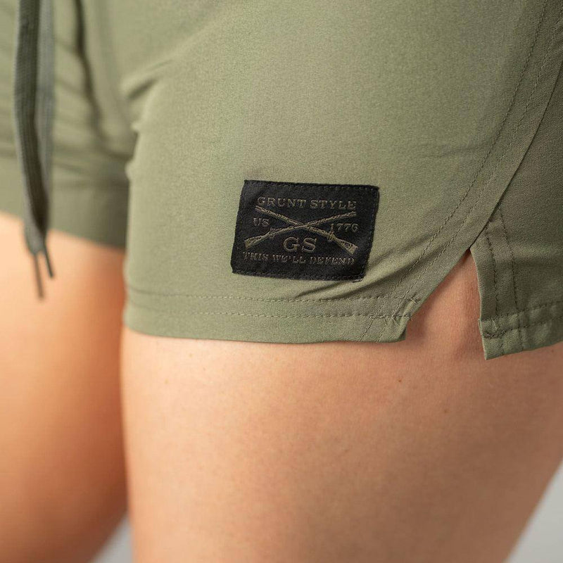 Women's Hybrid Short - Olive