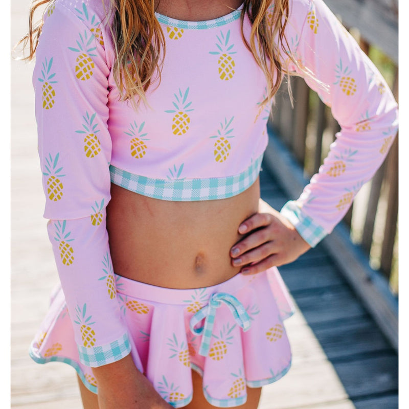 Skirt Bikini - Pink Pineapples
