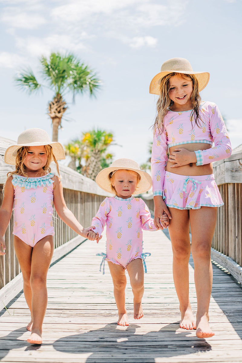 Skirt Bikini - Pink Pineapples