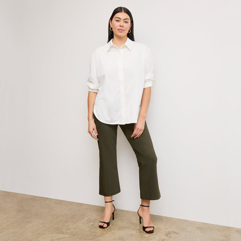 Kick Flare Foster Pant - Eco PowerStretch :: Dark Olive