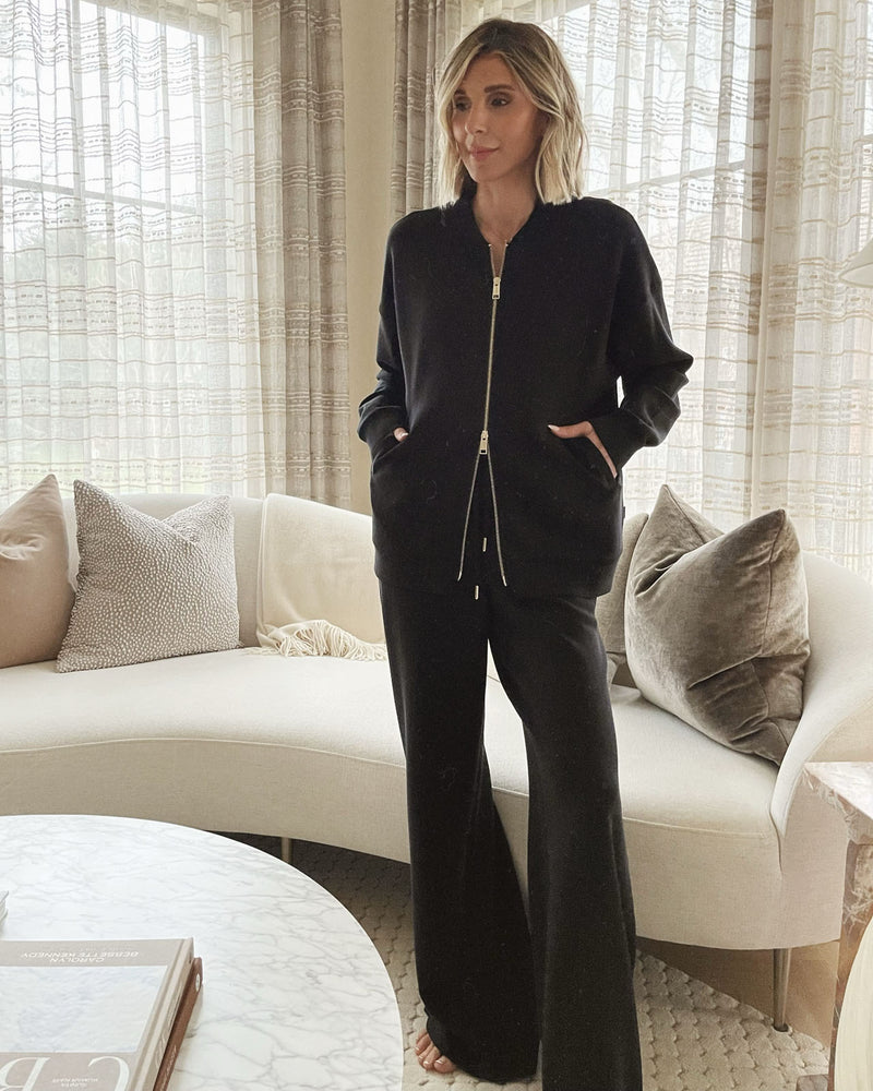 Splendid x @Cellajaneblog Rib Scuba Wide Leg Pant