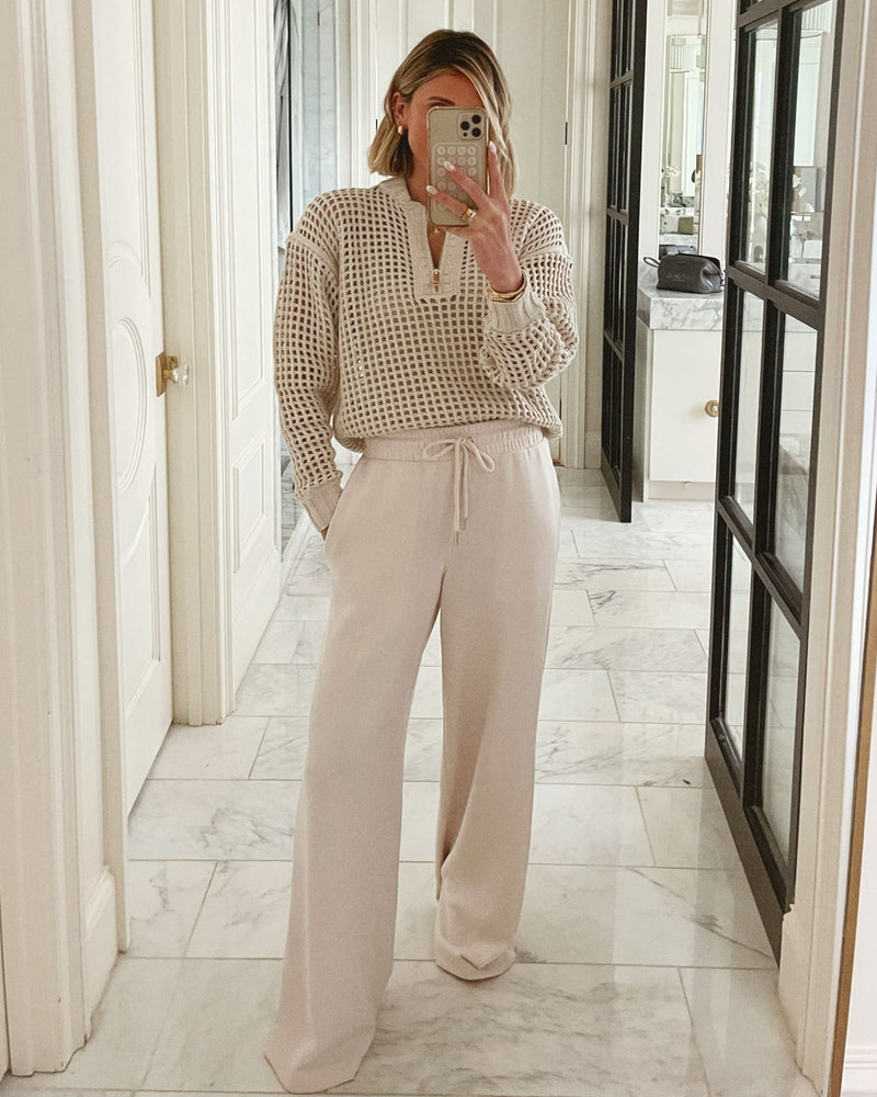 Splendid x @Cellajaneblog Rib Scuba Wide Leg Pant