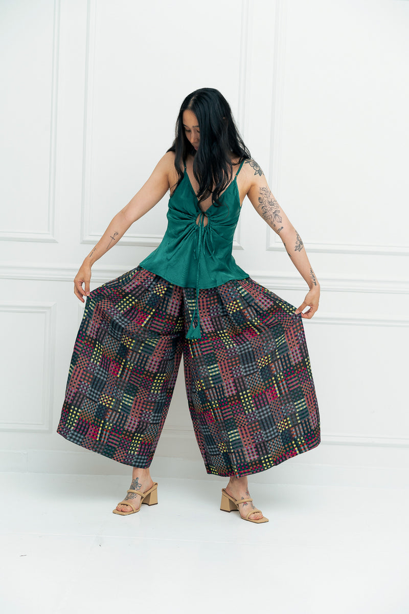 FRIDA PANTS | NIGHT RUBIX PRINT
