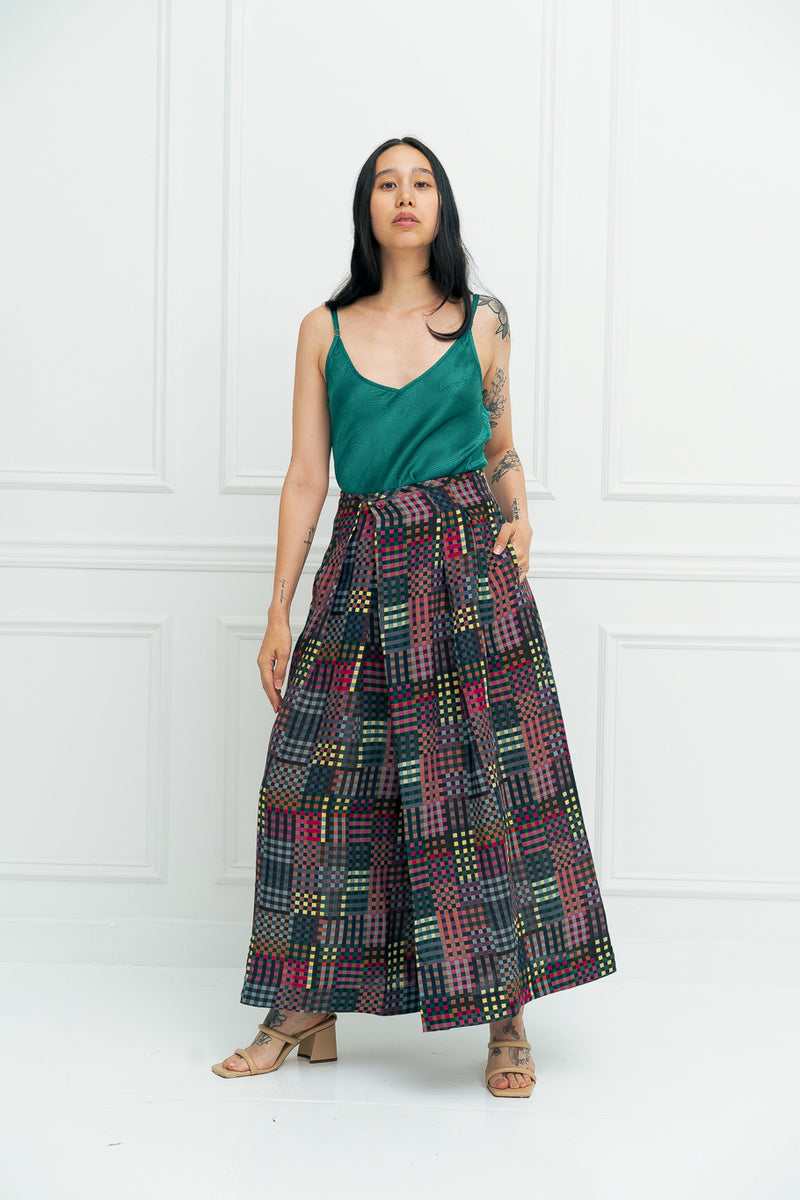 FRIDA PANTS | NIGHT RUBIX PRINT