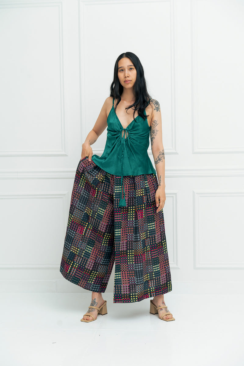 FRIDA PANTS | NIGHT RUBIX PRINT