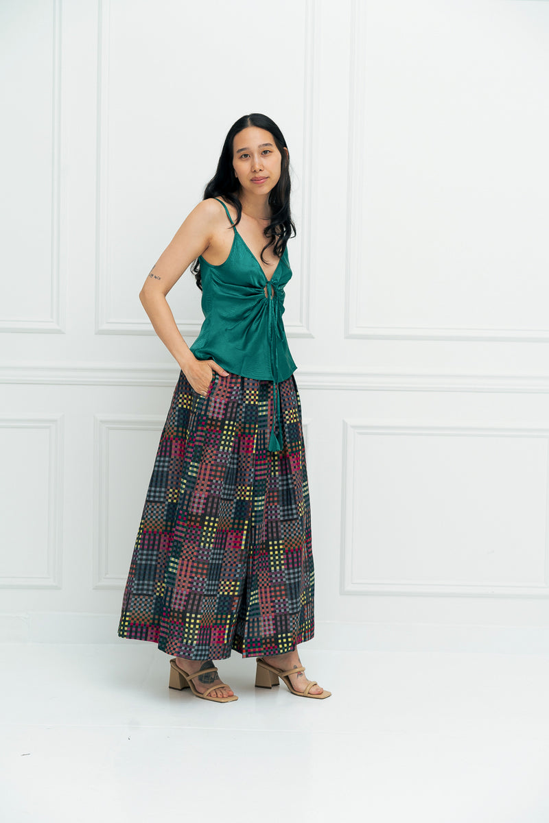 FRIDA PANTS | NIGHT RUBIX PRINT