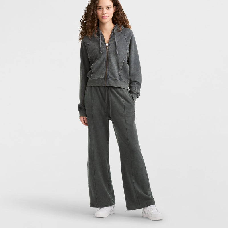 Vintage Wash Wide-Leg Pants, C Logo