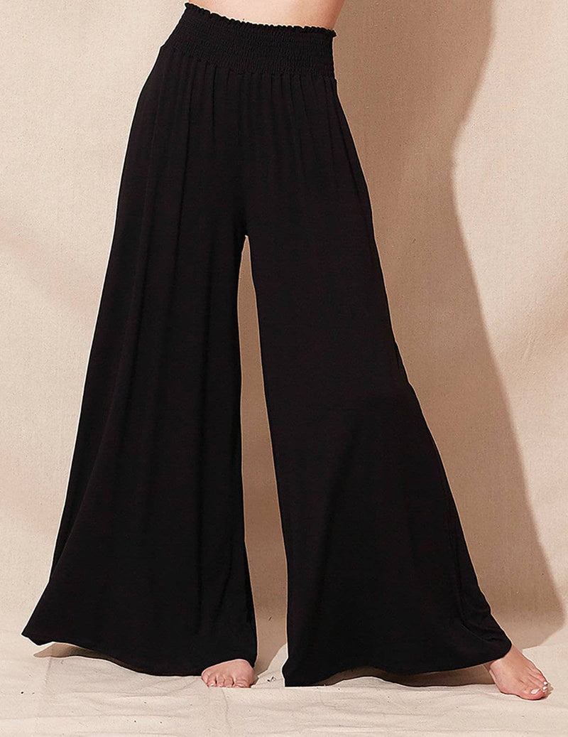 Bamboo Palazzo Pants - Black
