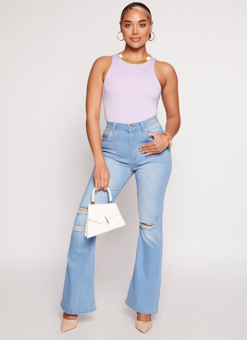 Daisy Solid Racerback Tank Bodysuit
