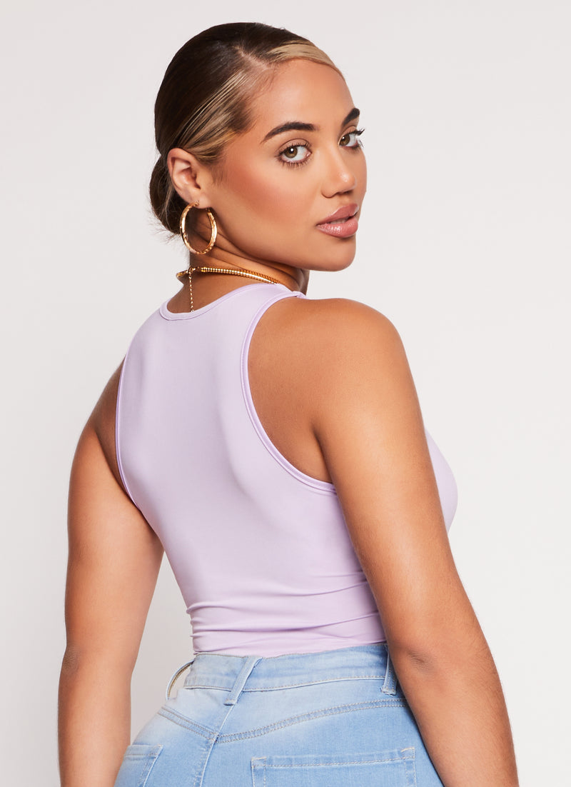 Daisy Solid Racerback Tank Bodysuit