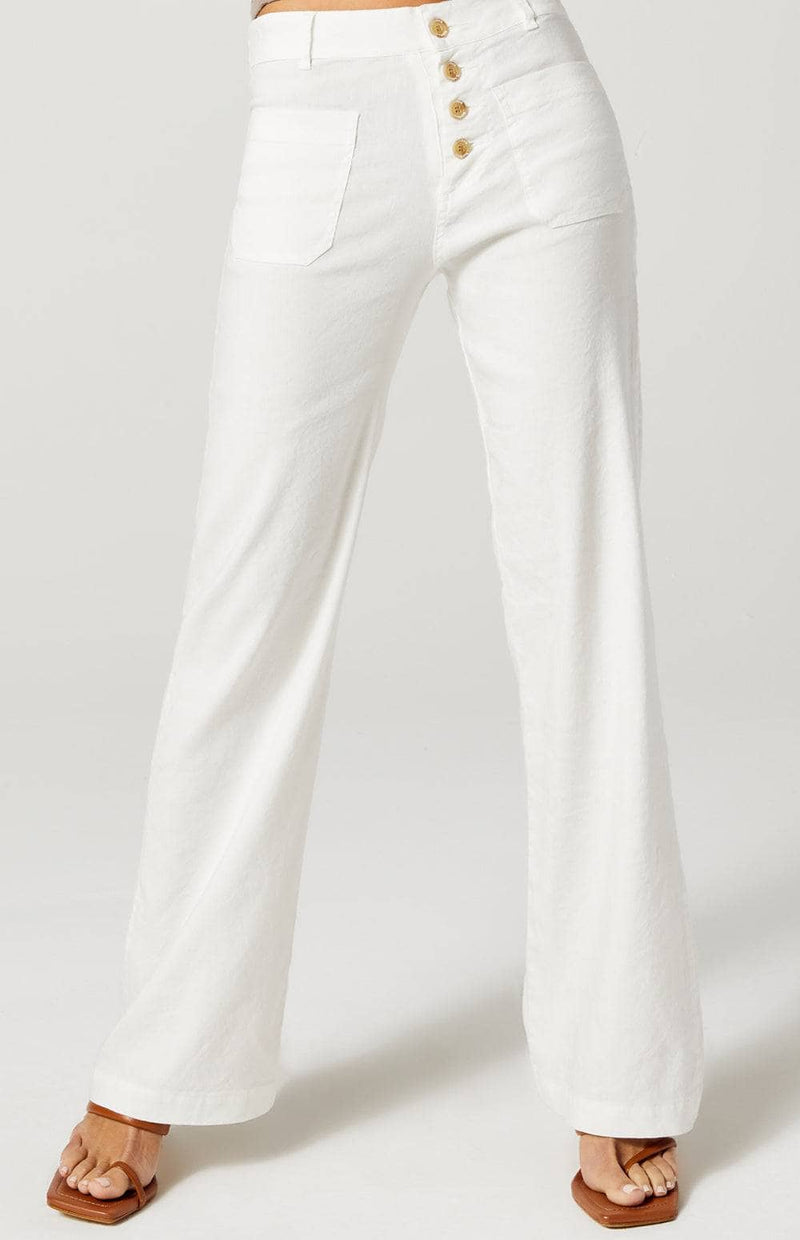 Phoebe Flare Leg Pant | Ivory