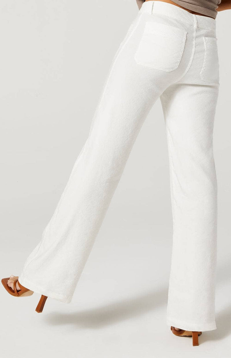 Phoebe Flare Leg Pant | Ivory