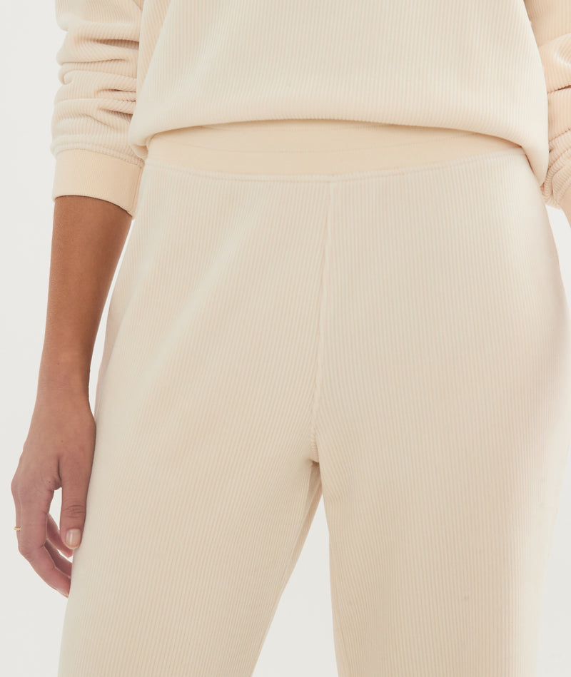 Cord Velour Wide Leg Pant