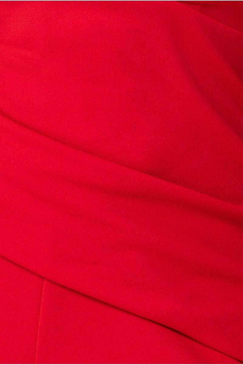Goddiva Bardot Scuba Jumpsuit - Red