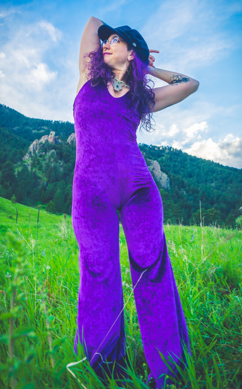 Crush Velvet Tigra Jumpsuit