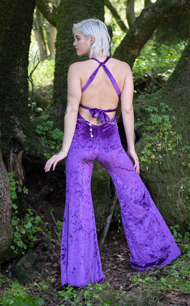 Crush Velvet Tigra Jumpsuit
