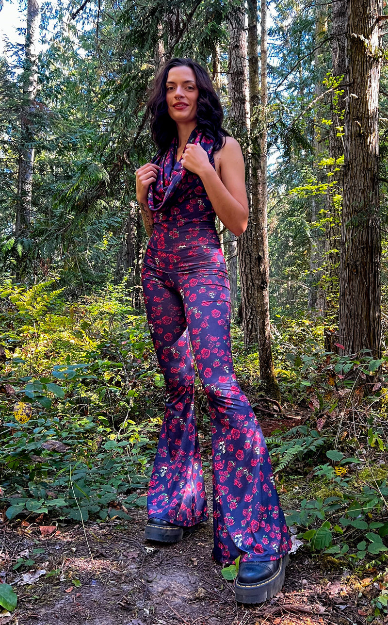 Skull & Roses Firebird Slim Bell Onesie