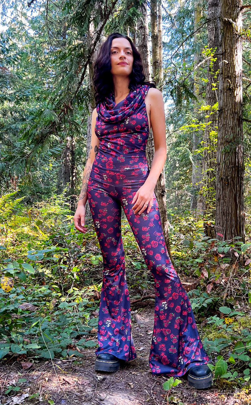 Skull & Roses Firebird Slim Bell Onesie