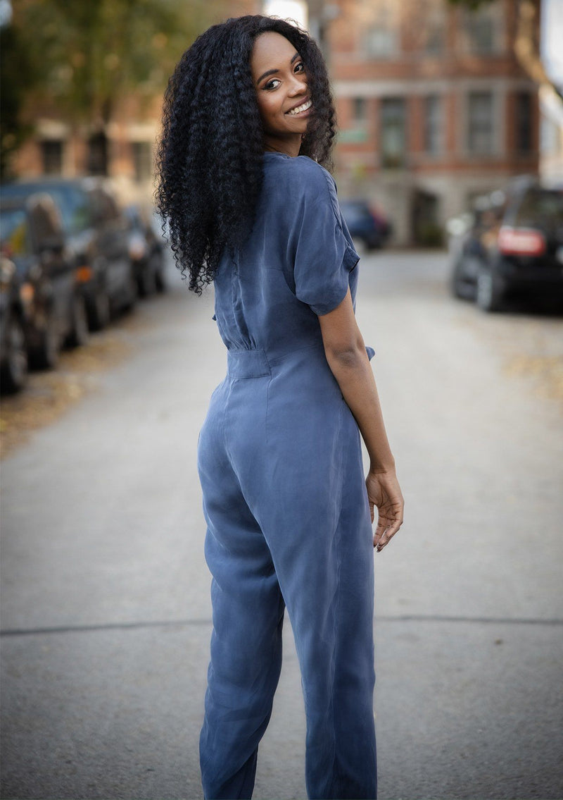 Downtown Days Tie Front Jumpsuit