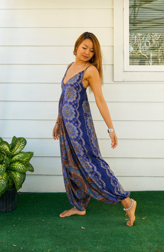 Celestial Mandala Boho Hippie Jumpsuit