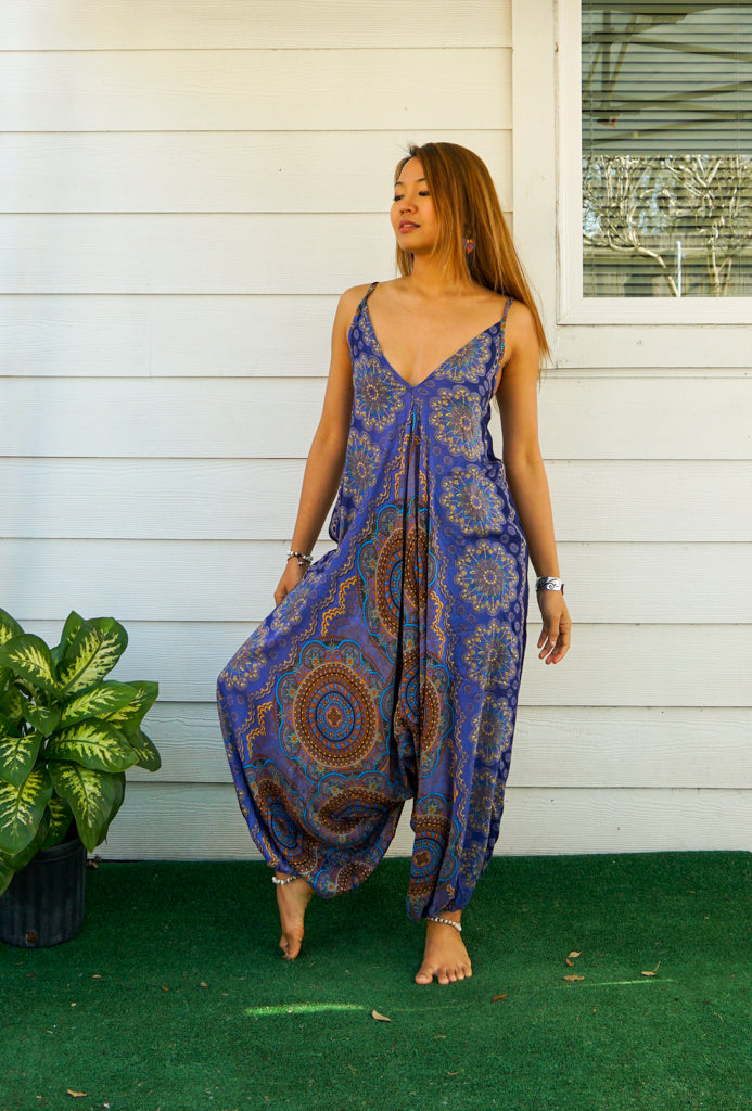 Celestial Mandala Boho Hippie Jumpsuit