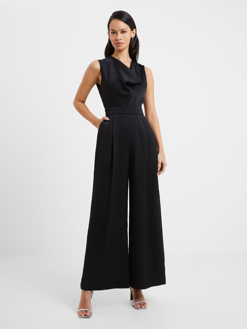 Harlow Recycled Satin Sleeveless Jumpsuit