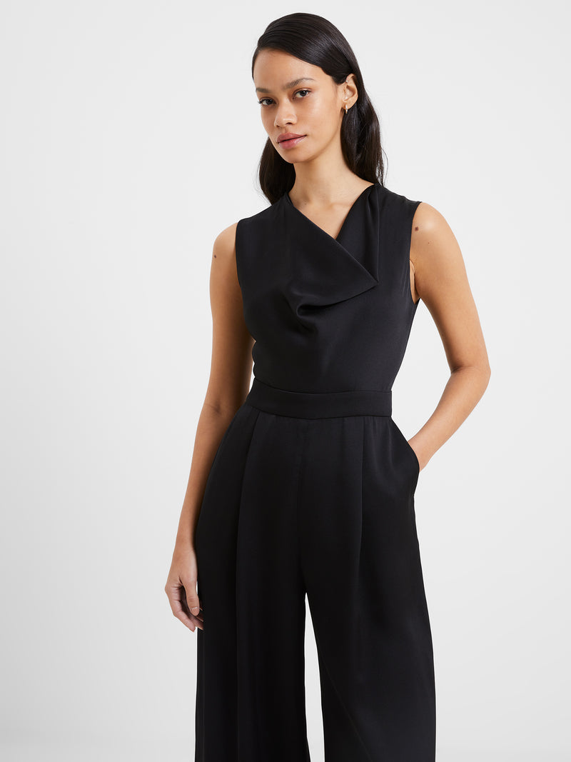 Harlow Recycled Satin Sleeveless Jumpsuit