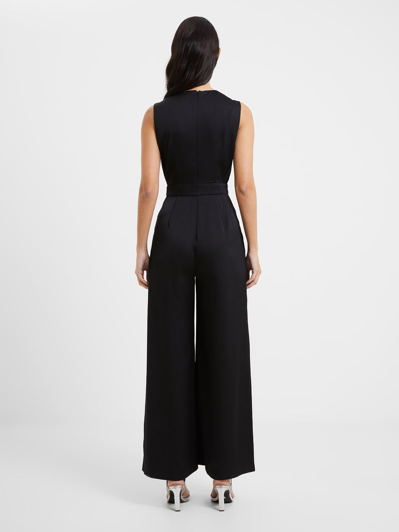 Harlow Recycled Satin Sleeveless Jumpsuit