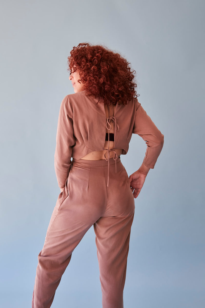 The Bringing Sexy Back ezp® Jumpsuit Rose Lyocell