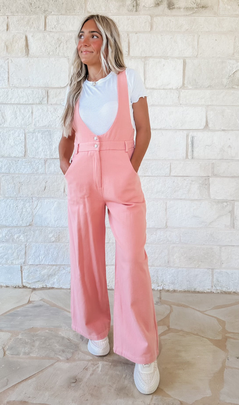 Chic Style Pink Jumpsuit (FINAL SALE)