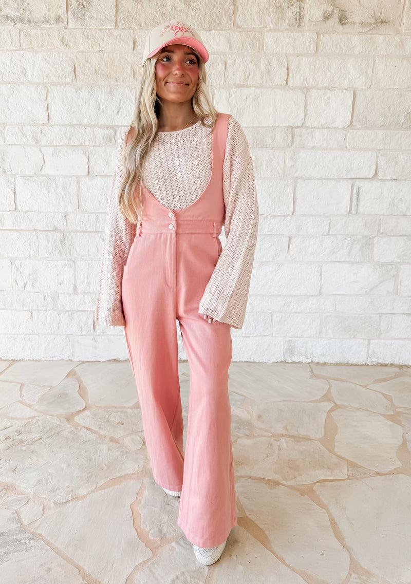 Chic Style Pink Jumpsuit (FINAL SALE)