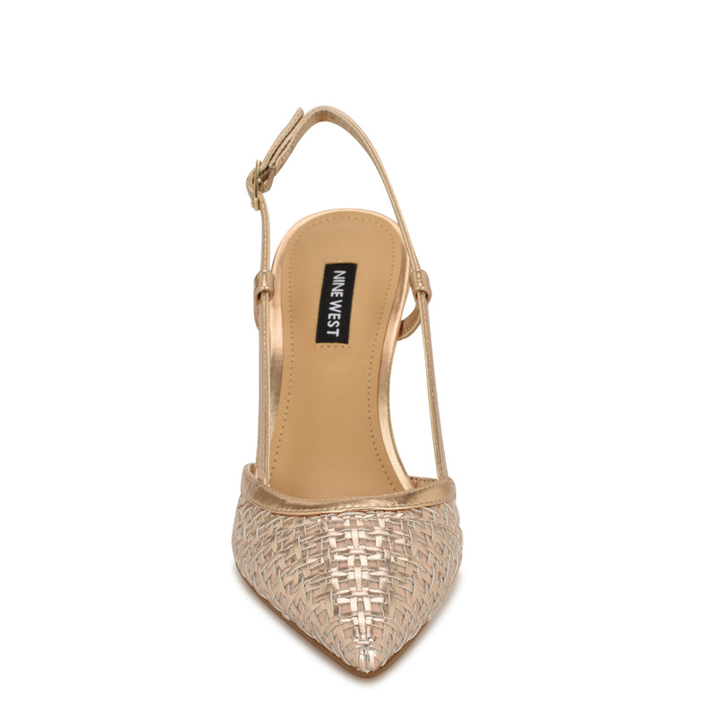 Floree Woven Slingback Pumps