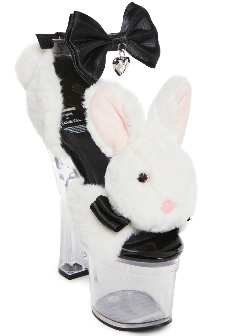 Plush Paws Platform Heels - Playboy Bunny