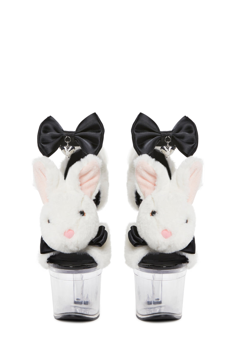 Plush Paws Platform Heels - Playboy Bunny