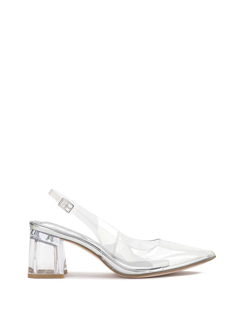 Syrina Slingback Pump in Clear