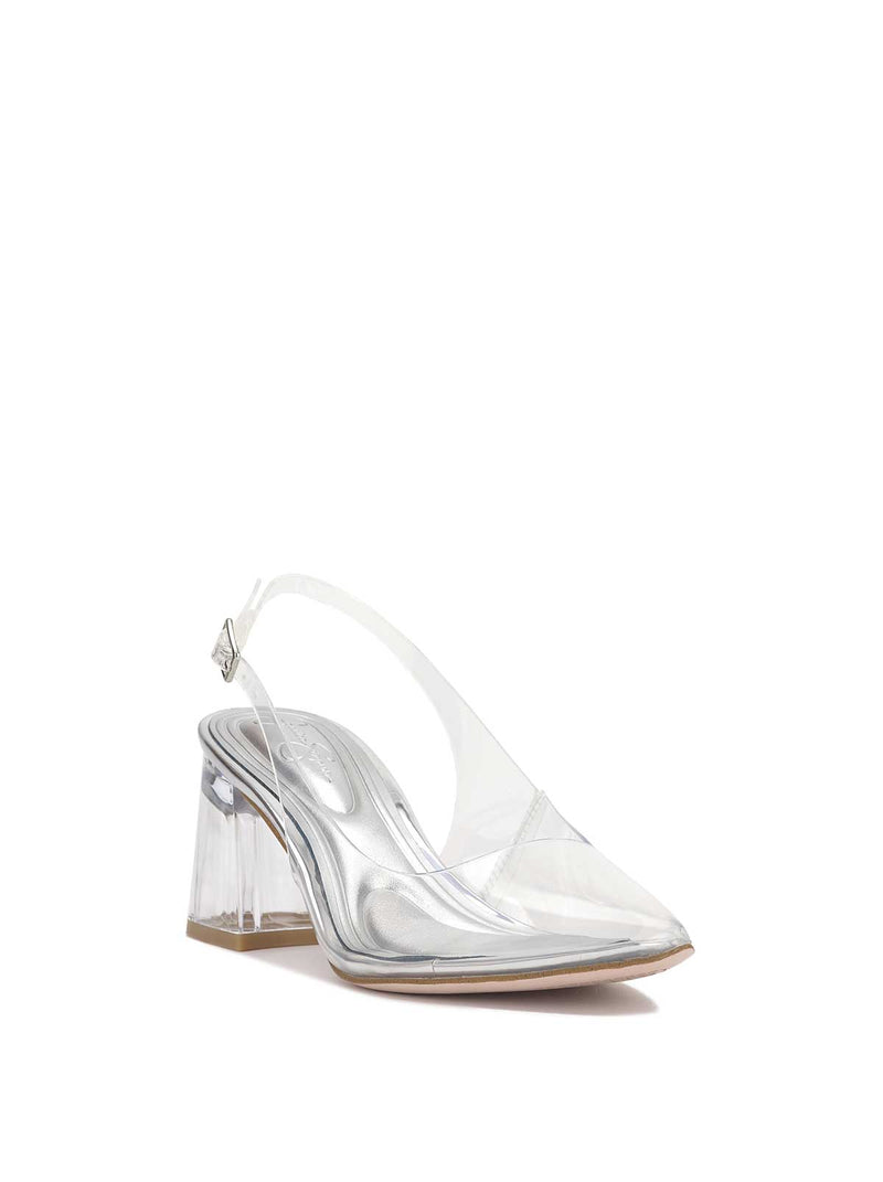 Syrina Slingback Pump in Clear