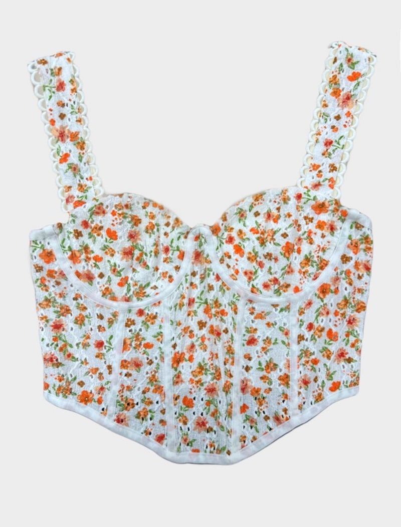 Printed Corset Top