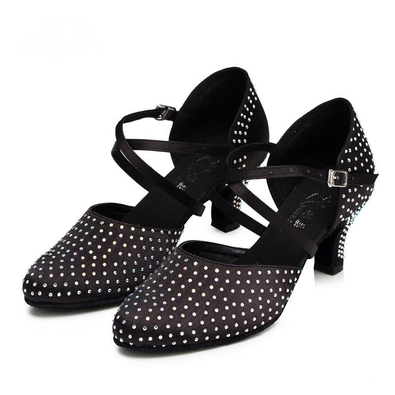 Women's Satin6cm/7.5cm Heels Ballroom Dance Shoes Modern Dance Shoes