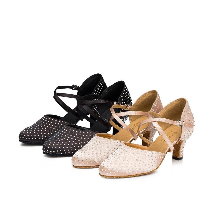 Women's Satin6cm/7.5cm Heels Ballroom Dance Shoes Modern Dance Shoes