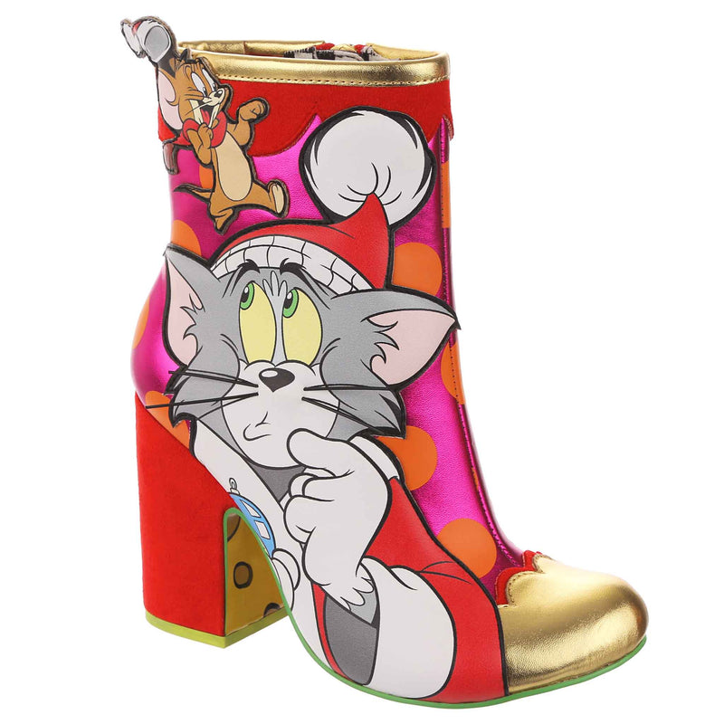 Irregular Choice Womens Tom & Jerry Stack of Presents High Heel