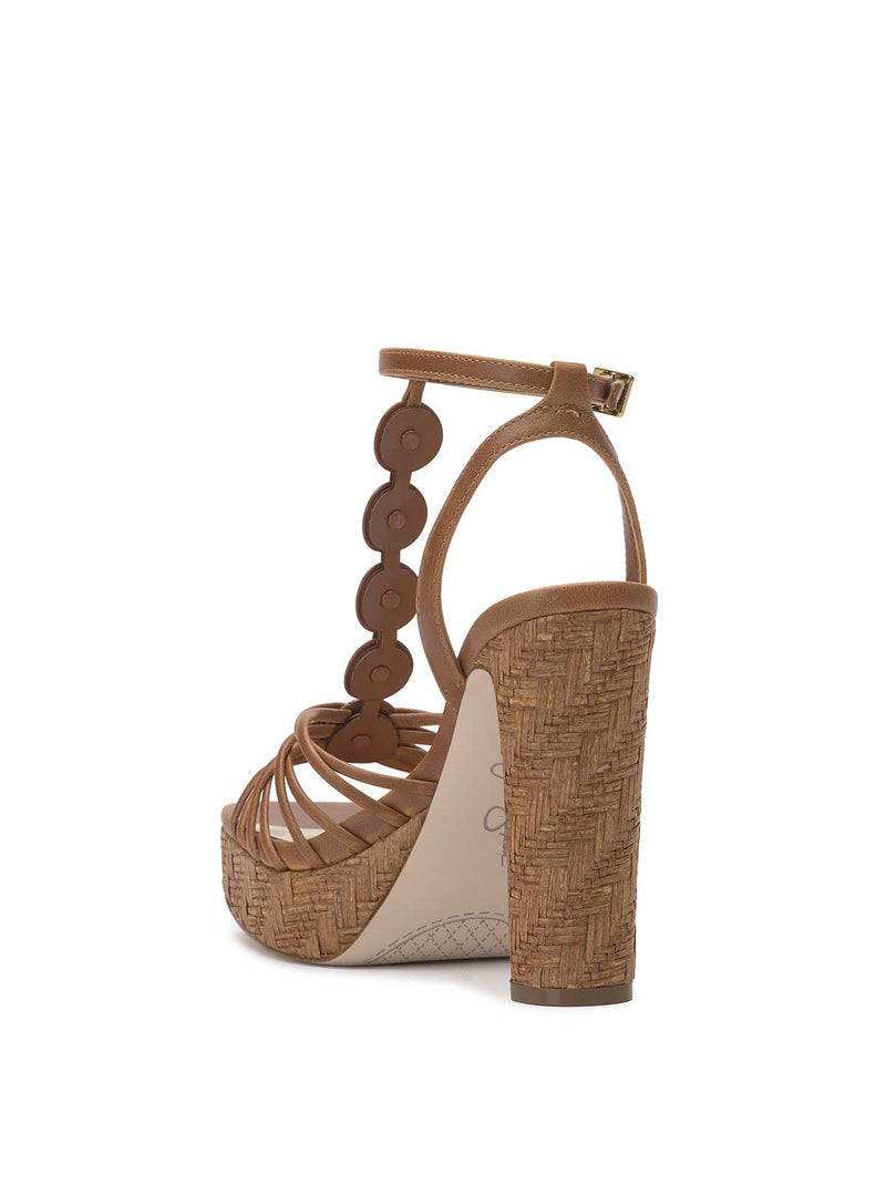 Colero High Heel Sandal in Western Tan
