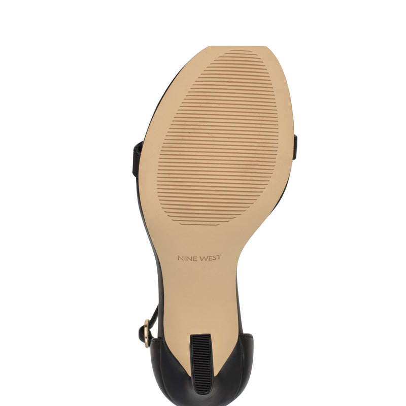 Kharm Rosette Ankle Strap Sandals