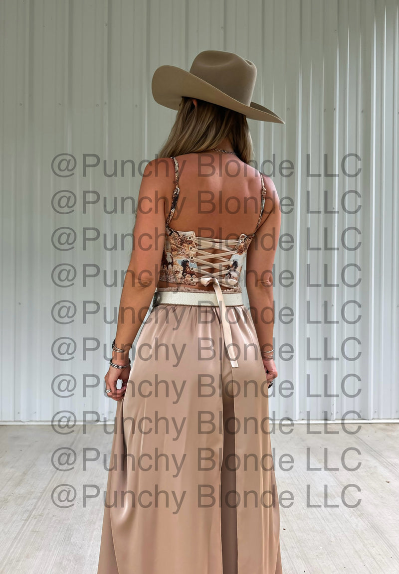 Wild Horses Corset Top