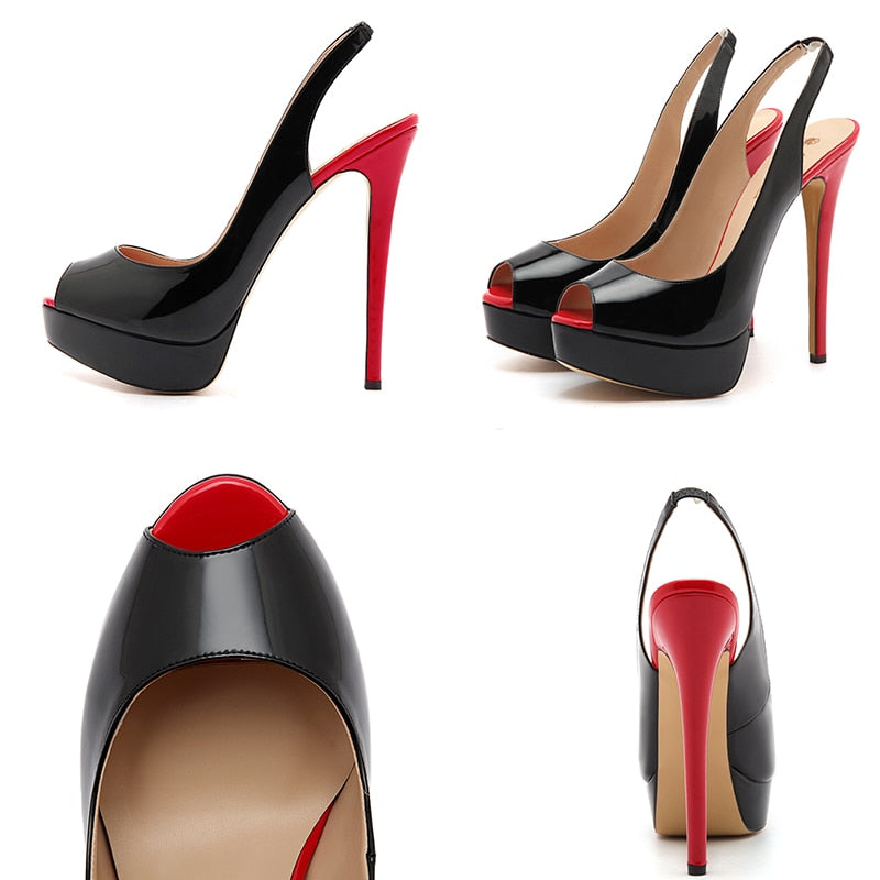 Mirage - Drag Queen Stiletto Sandals in different colors - Plus Size
