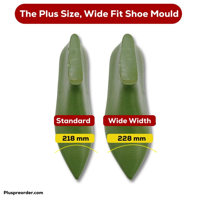 Plus size wide width pointed ballet flats