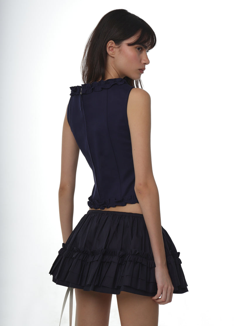 PIPER CORSET IN NAVY