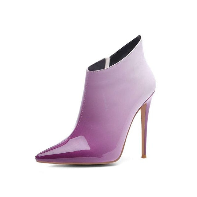 Skin - Drag Queen Ankle Boots In Many Colors - Plus Size