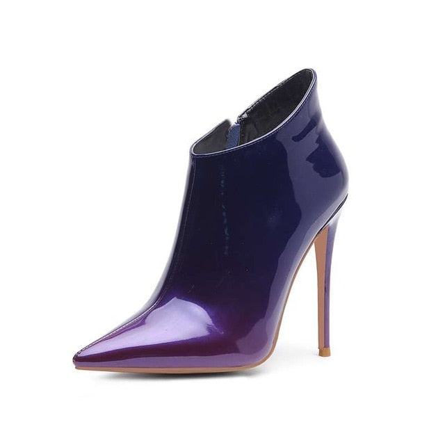Skin - Drag Queen Ankle Boots In Many Colors - Plus Size