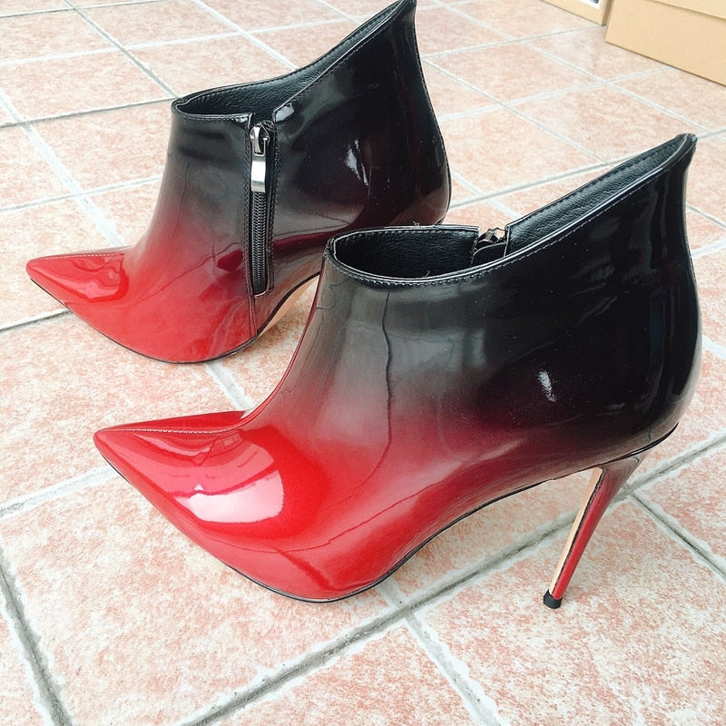 Skin - Drag Queen Ankle Boots In Many Colors - Plus Size